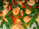 Tumis Kacang panjang udang