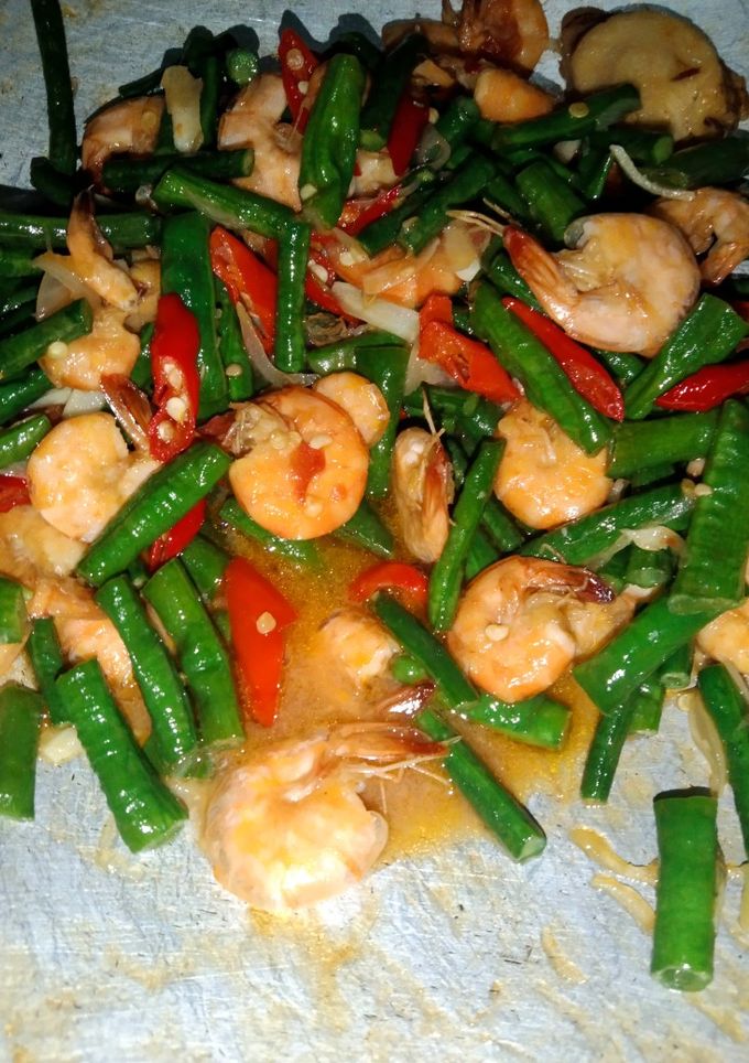Foto resep Tumis Kacang panjang udang