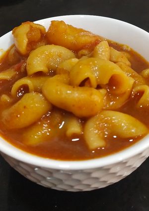 A picture of Macroni Sabji.