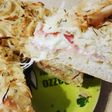 Focaccione alle cipolle con prosciutto crudo e stracchino