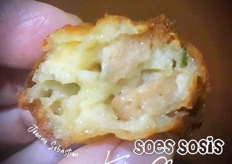 Soes Sosis Keju Goreng