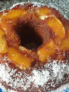 Una foto de Torta invertida de manzanas