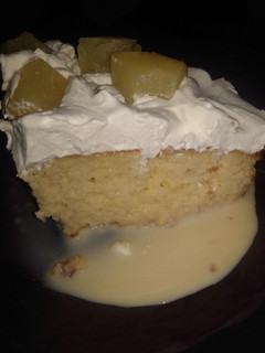 A picture of Easy cake mix tres leche cake.
