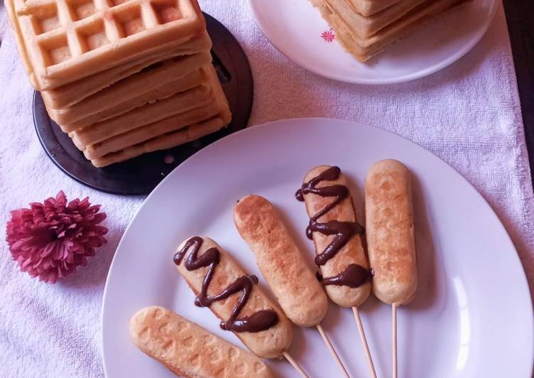 Easy Way to Prepare Yummy Hotdog waffles