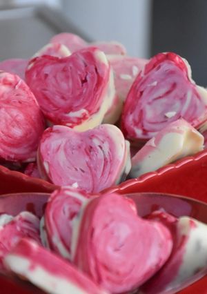 Une photo de LES CŒURS EN CHOCOLAT DE LA SAINT-VALENTIN