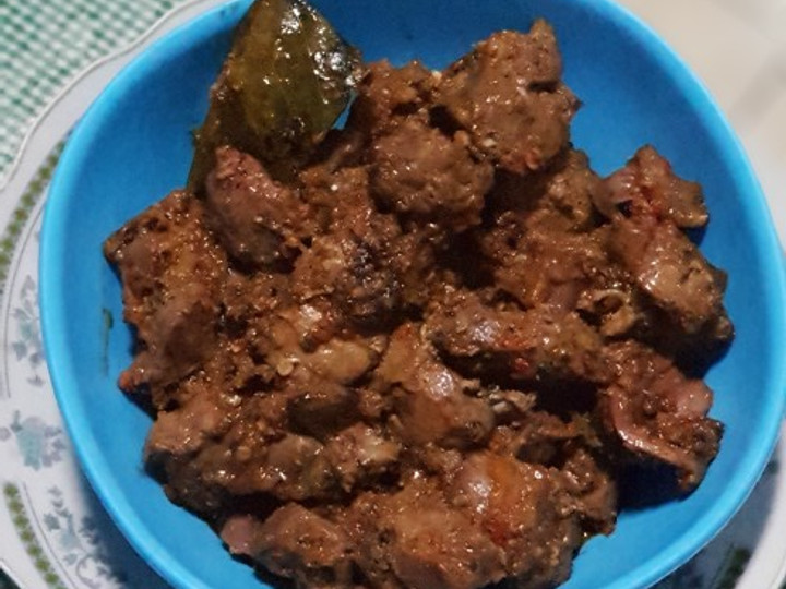 Resep Balado ati ampela ayam yummy Anti Gagal