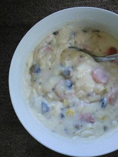 Foto resep Mushroom, Corn, and Sausage Cream Soup
