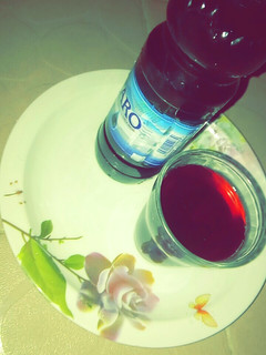 A picture of Hibiscus Juice A.K.A (zobo drink).