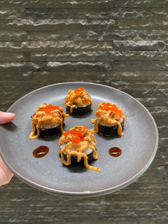 Foto resep Kani Mentai Canape Sushi Roll