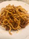 Spaghetti alla chitarra col ragù di rudinazzi