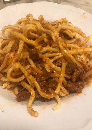 Foto di Spaghetti alla chitarra col ragù di rudinazzi