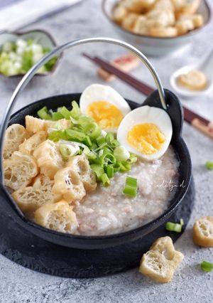 Foto resep Chicken Congee (Rice Porridge)
