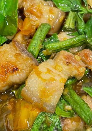 รูปของ หมูสามชั้นผัดพริกเหลือง