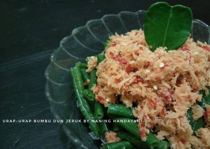 Cara Gampang Membuat Urap-Urap Bumbu Daun Jeruk yang Lezat