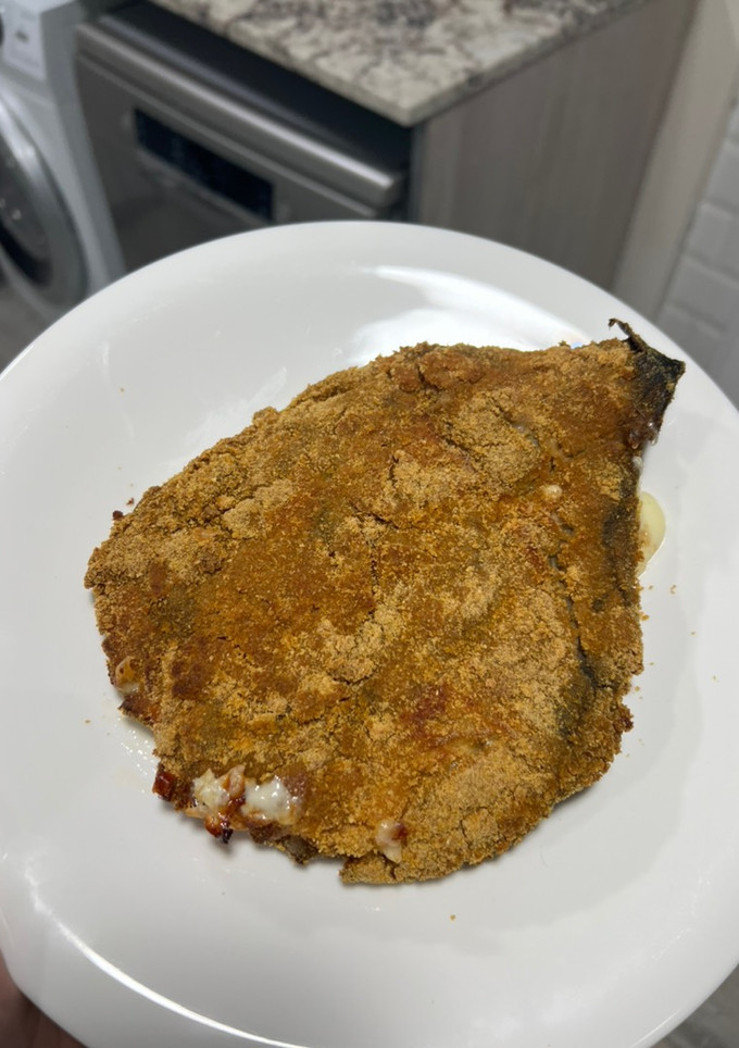 Una foto de “Cachopo” de berenjena en Airfryer