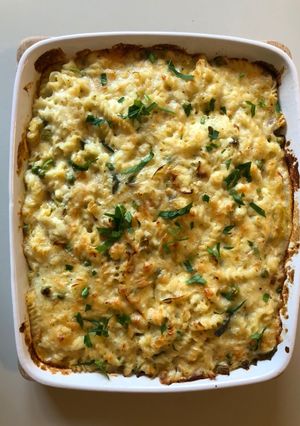 A picture of Tuna & Leek Pasta Bake.
