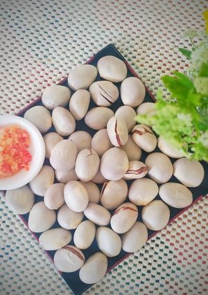 Hình của món Hạt mít luộc chấm muối ớt.