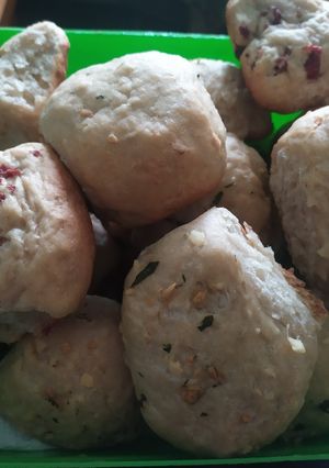 Una foto de Pancitos de queso y salame