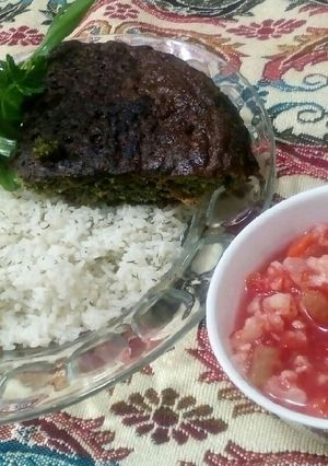 عکسی از دستور کوکو سبزی
