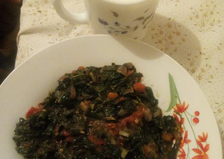 Recipe of Super Quick Homemade Managu with spinach #festivecontest_Kakamega