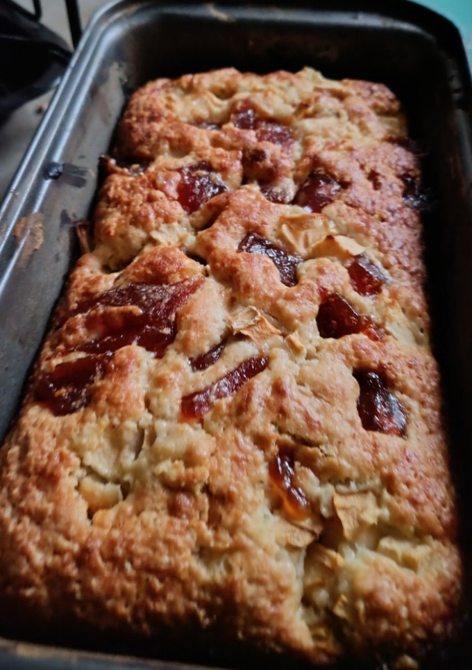 Una foto de Budín de Avena, Manzana y Membrillo APTO APLV