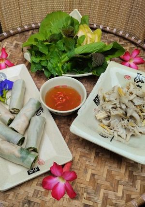 Hình của món Nấm bào ngư hấp gừng sả.