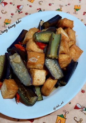 Foto resep Oseng terong tahu