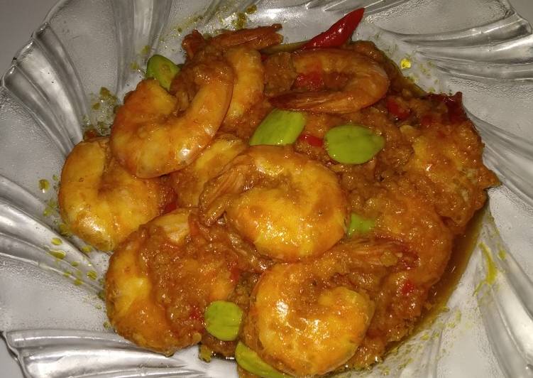 Resep Udang balado petai Anti Gagal