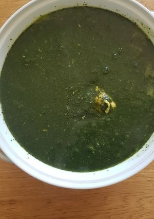 صورة لوصفة ملوخيه بالدجاج