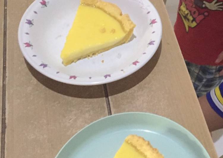 Cara Menyajikan Pie susu oven anti gagal ^^ Cepat