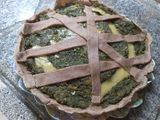 Tarta de Espinacas, Calabaza y Queso Dambo