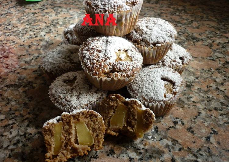 Cupcakes de avena con manzana