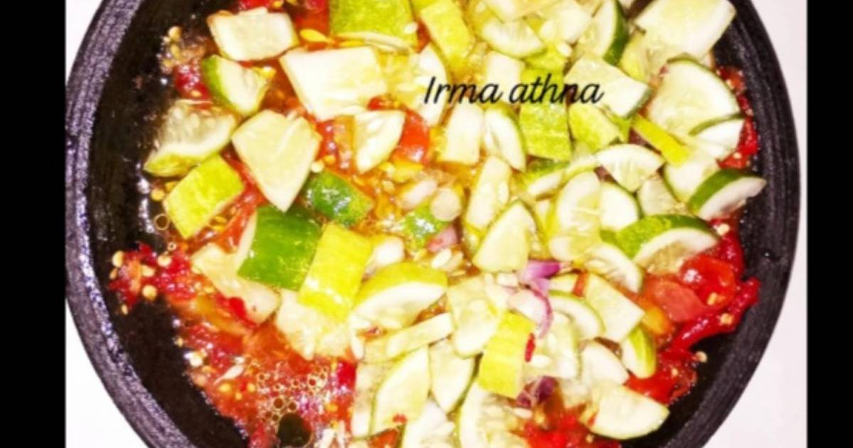 Resep Sambal Pecak Timun Segar Mudah dan Praktis Dihidangkan