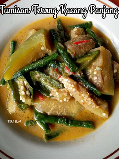 Foto resep Tumisan Terong Kacang Panjang