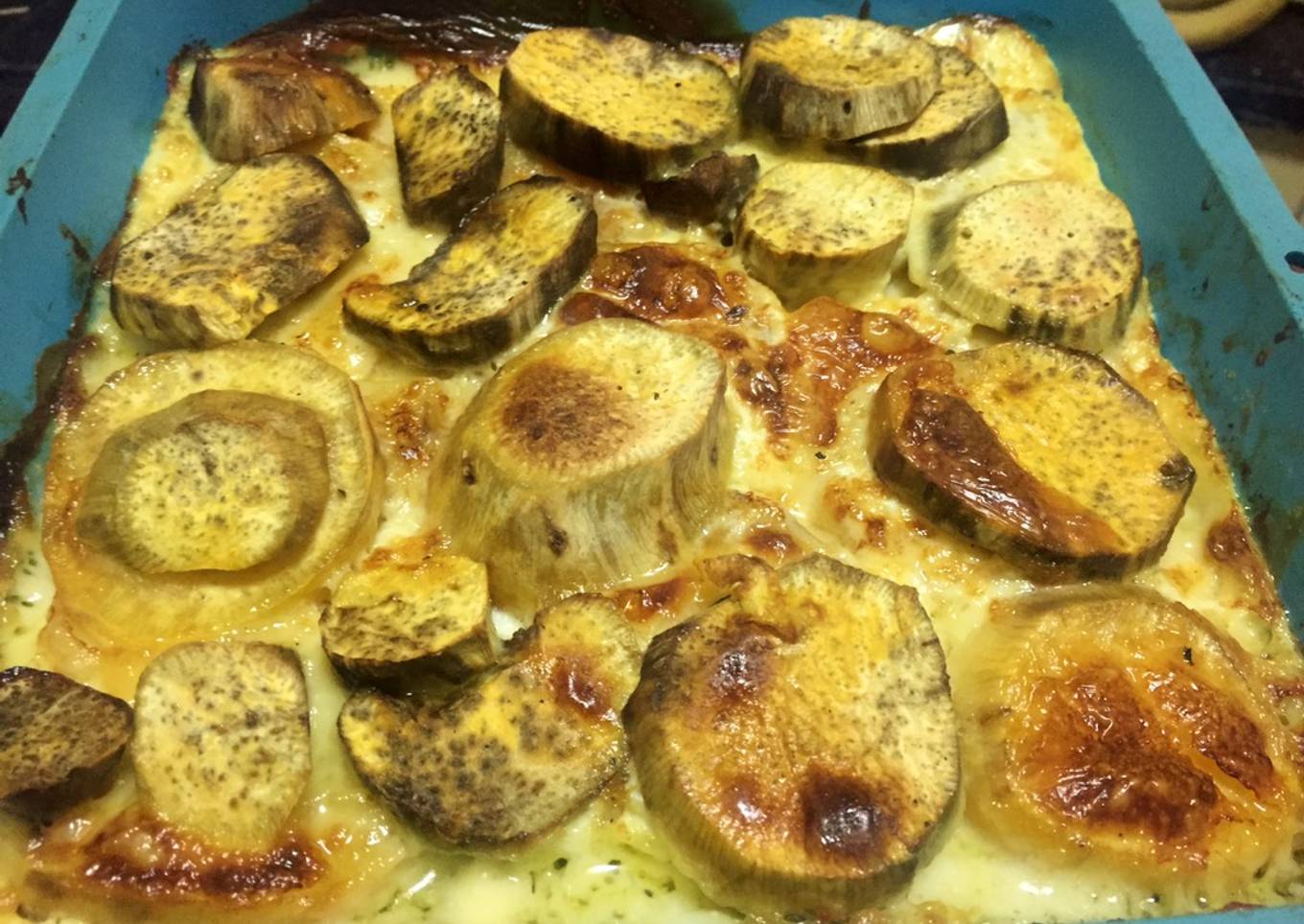 Batatas gratinadas