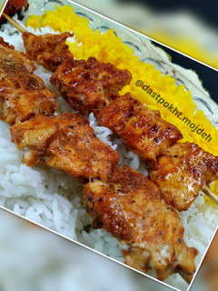 عکسی از دستور جوجه کباب لبنانی 🍡🍚🍢