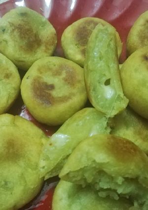 Hình của món Khoai lang nhân phô mai chiên giòn.