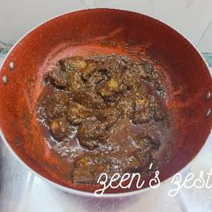 A picture of Tilli or Lamb Spleen Masala.