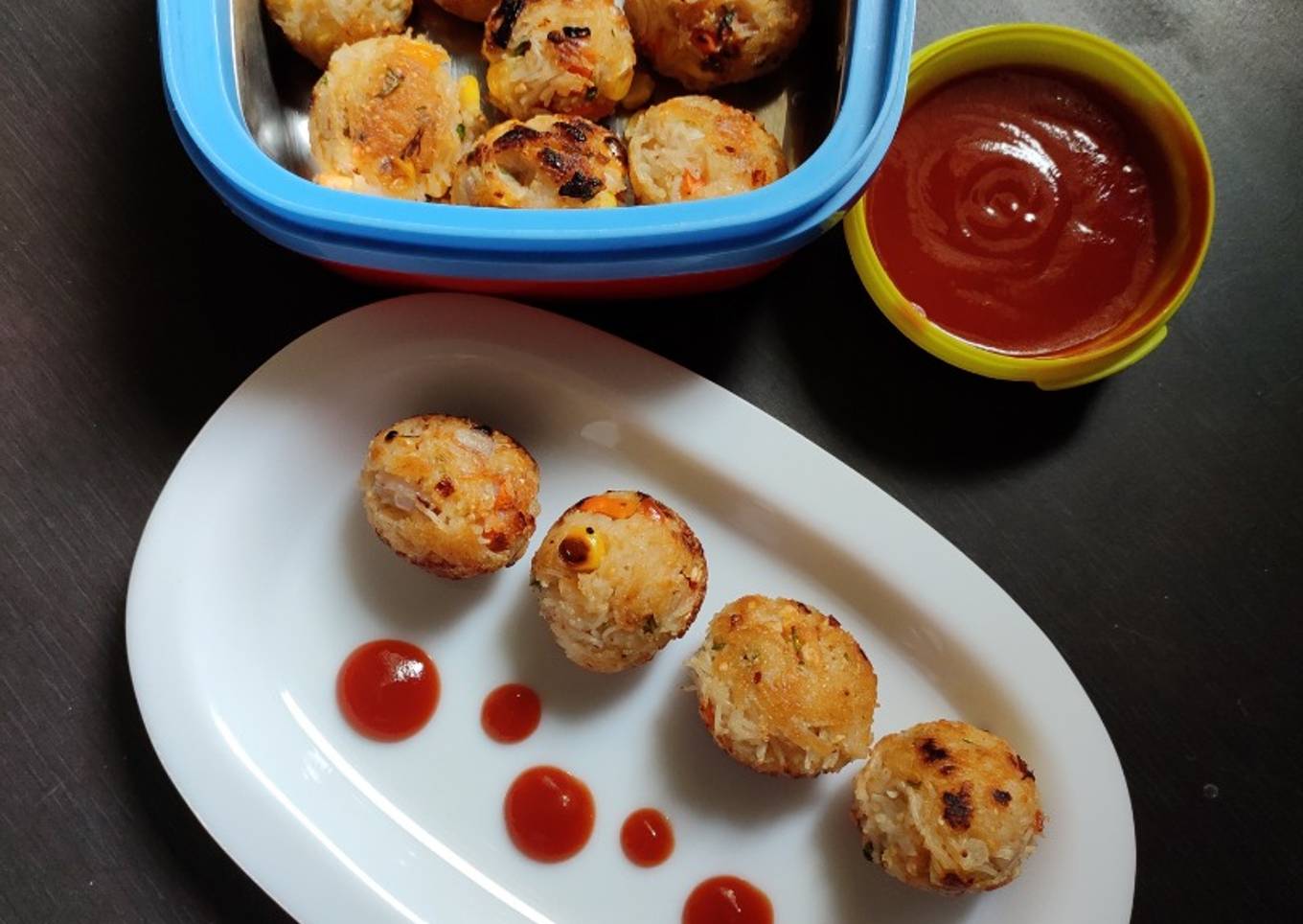 Vermicelli vegetables balls