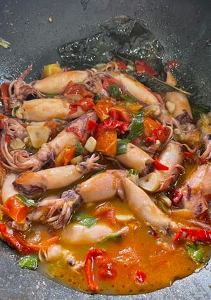Foto resep Cumi asin manis