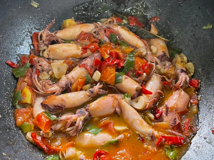 Cara Mudah Membuat Resep  Cumi asin manis yang Enak Banget, Lezat