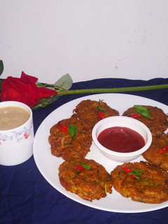 A picture of Jackfruits Onion Bhaji.