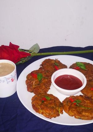 A picture of Jackfruits Onion Bhaji.