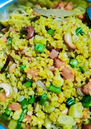 🥘 চিঁড়ের পোলাও 🥘 (chinrer polau recipe in Bengali) রেসিপির প্রধান ছবি