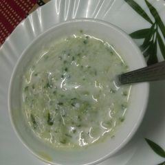 A picture of Cucumber Raita.