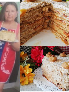 Una foto de Torta Pompadour de hojarasca chilena