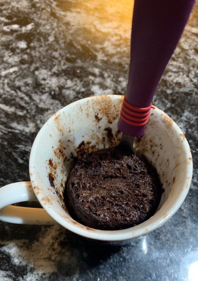 Una foto de Mug cake, sin TACC, sin harinas, sin azúcar