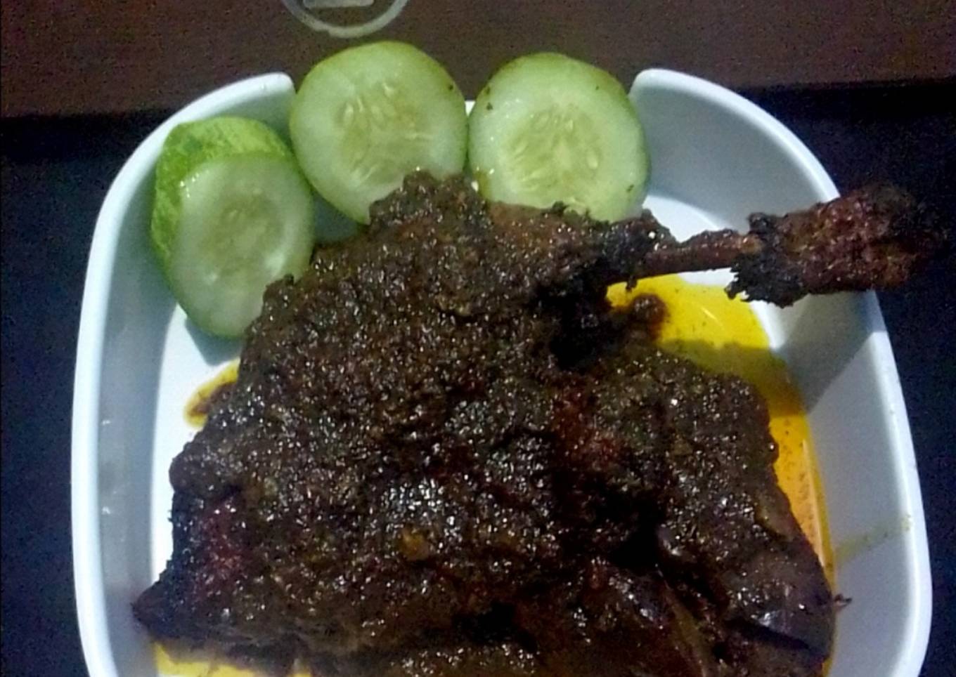 Bebek Bumbu Hitam Khas Madura