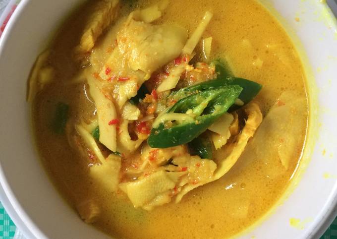 Resep: Rebung santan rencah ayam Untuk Jualan