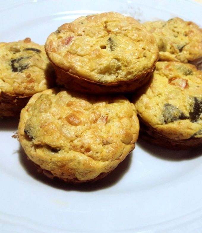 Una foto de Budincitos soufflé de zapallitos light